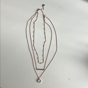 Elegant Rose Gold Layered Necklace